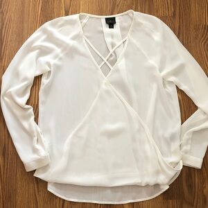 Worthington Cream Blouse size medium